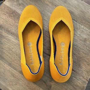 Rothy’s size 9 Marigold flats VGUC